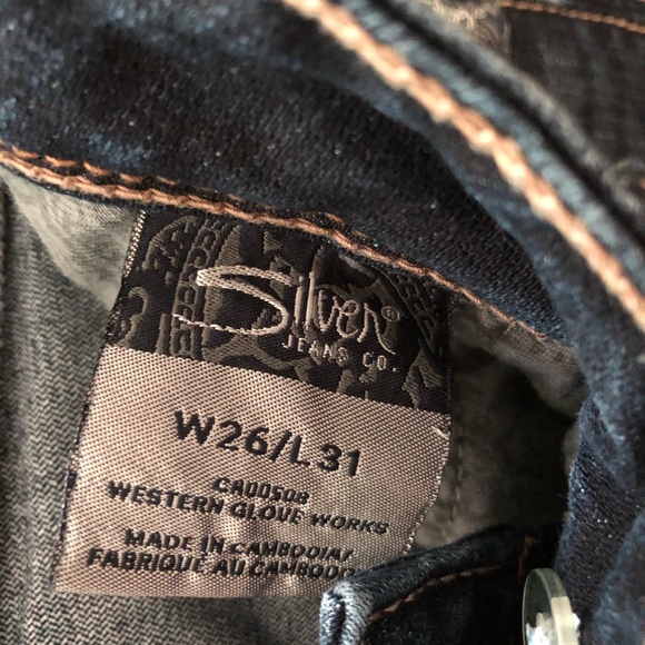 Silver Mid Skinny Tuesday Flap Jeans 26/31 - Picture 3 of 6